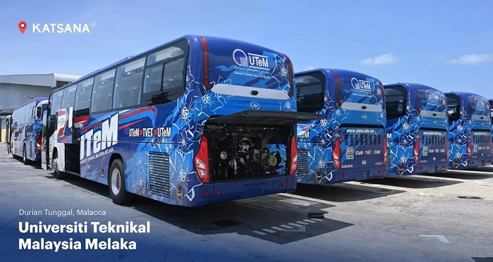 Katsana's latest win was with Universiti Teknikal Malausia Melaka (UTEM) in a partnership with AVIS to equip 10 shuttle buses with a suite of solutions in the KATSANA Fleet Management ecosystem.